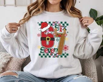 Funny Six Seven Meme Christmas Png Design (Digital Download)