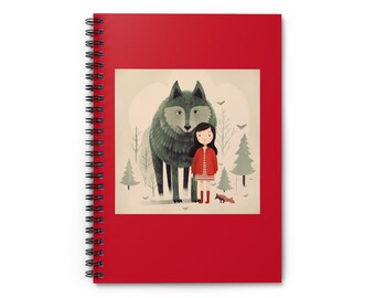 Little red ridding Hood Spiral Notebook - Ruled Line
