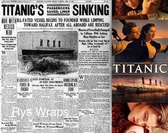 Titanic sublimation tumbler wraps
