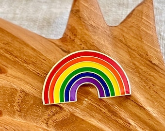 Pin de arcoíris | Pin de arcoíris | Pin del orgullo | Pin de esmalte duro | Pin con insignia del orgullo | Pin LGBT | Pin del orgullo