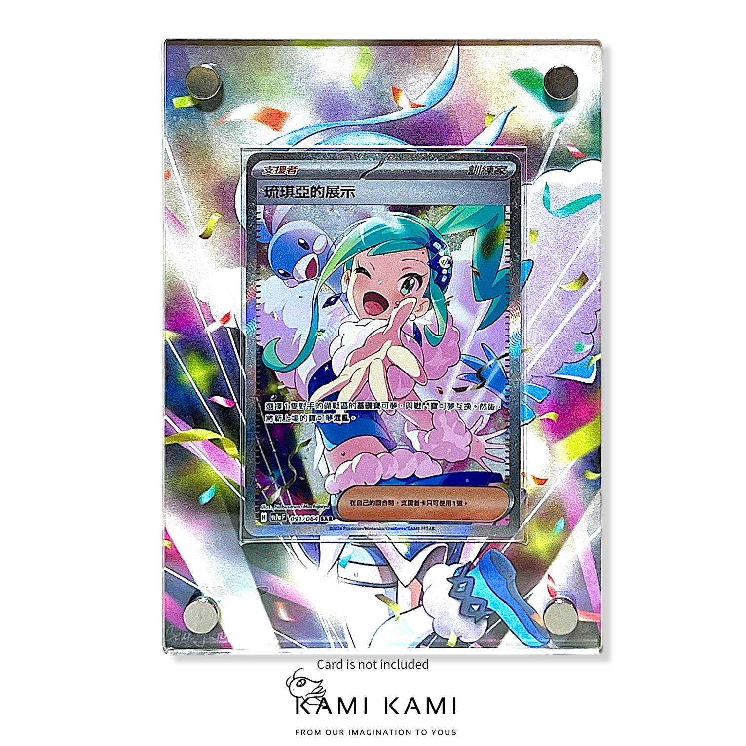 lisia's appeal pokemon card Japanese 063/064 sv7a TCG proof acrylic case and featuring a striking image of the captivating character 2024 POKEMON SSP EN-SURGING SPARKS
