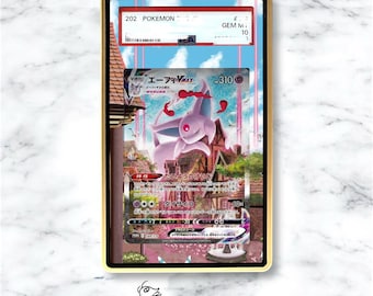 Espeon Vmax Custom Pokémon Card Graded Display Case for PSA/BGS