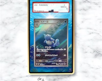 Wartortle AR/IR Custom Pokémon Graded Card Display Case