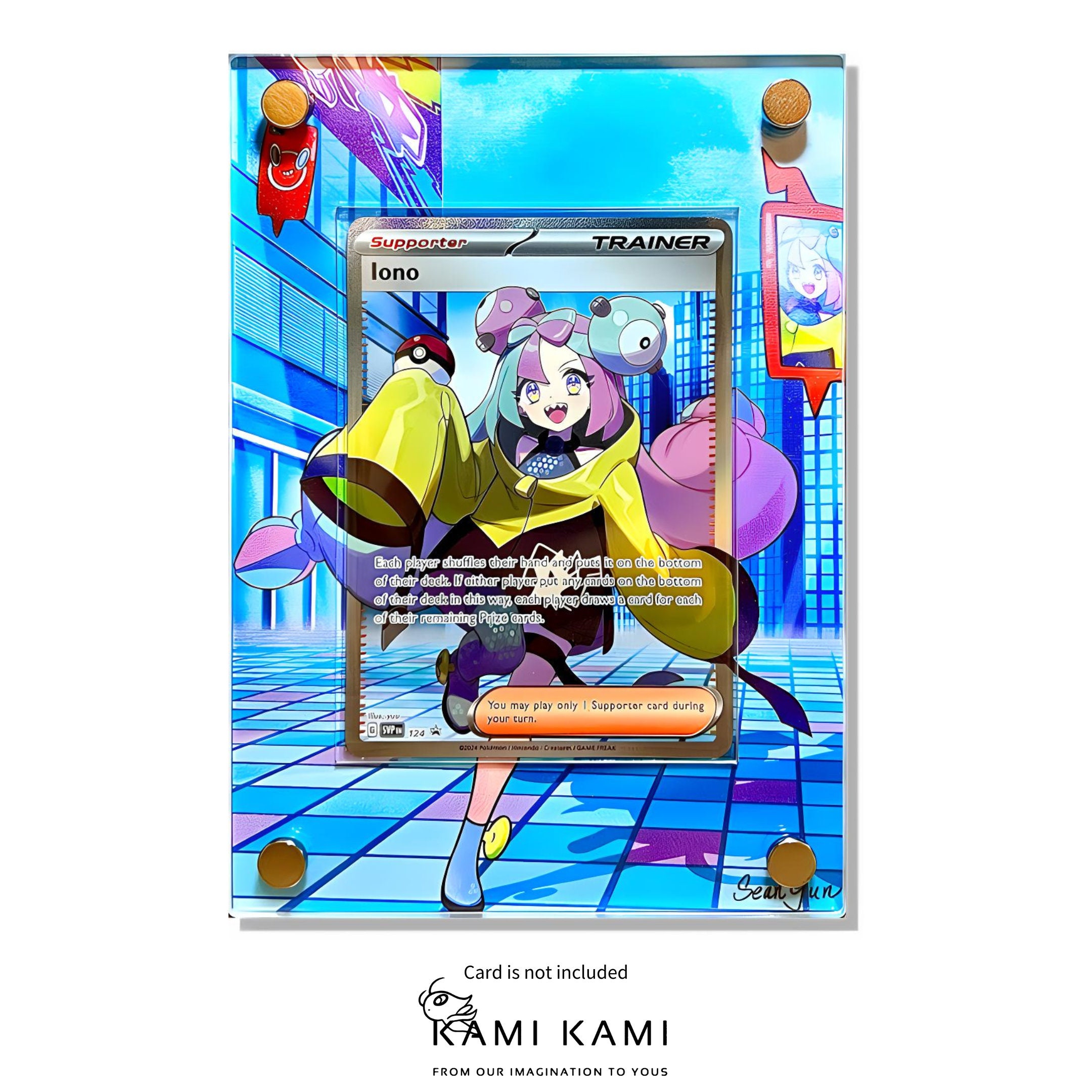 iono card pokemon Iono Custom Handpainted Collectible Gift Pokémon Card
