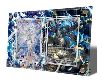 N’s Reshiram AR N's Zekrom AR Custom Pokémon Card Display Frame Case