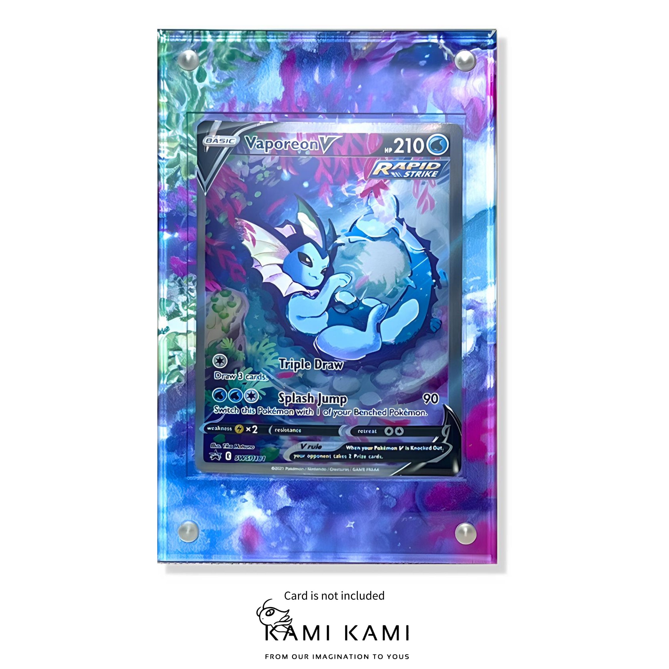 Vaporeon V Custom Pokmon Card Display Frame Case - Etsy