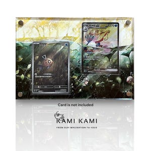 Estuche con marco para exhibir cartas Pokémon personalizadas de Feebas & Milotic (ex SAR) con protección UV