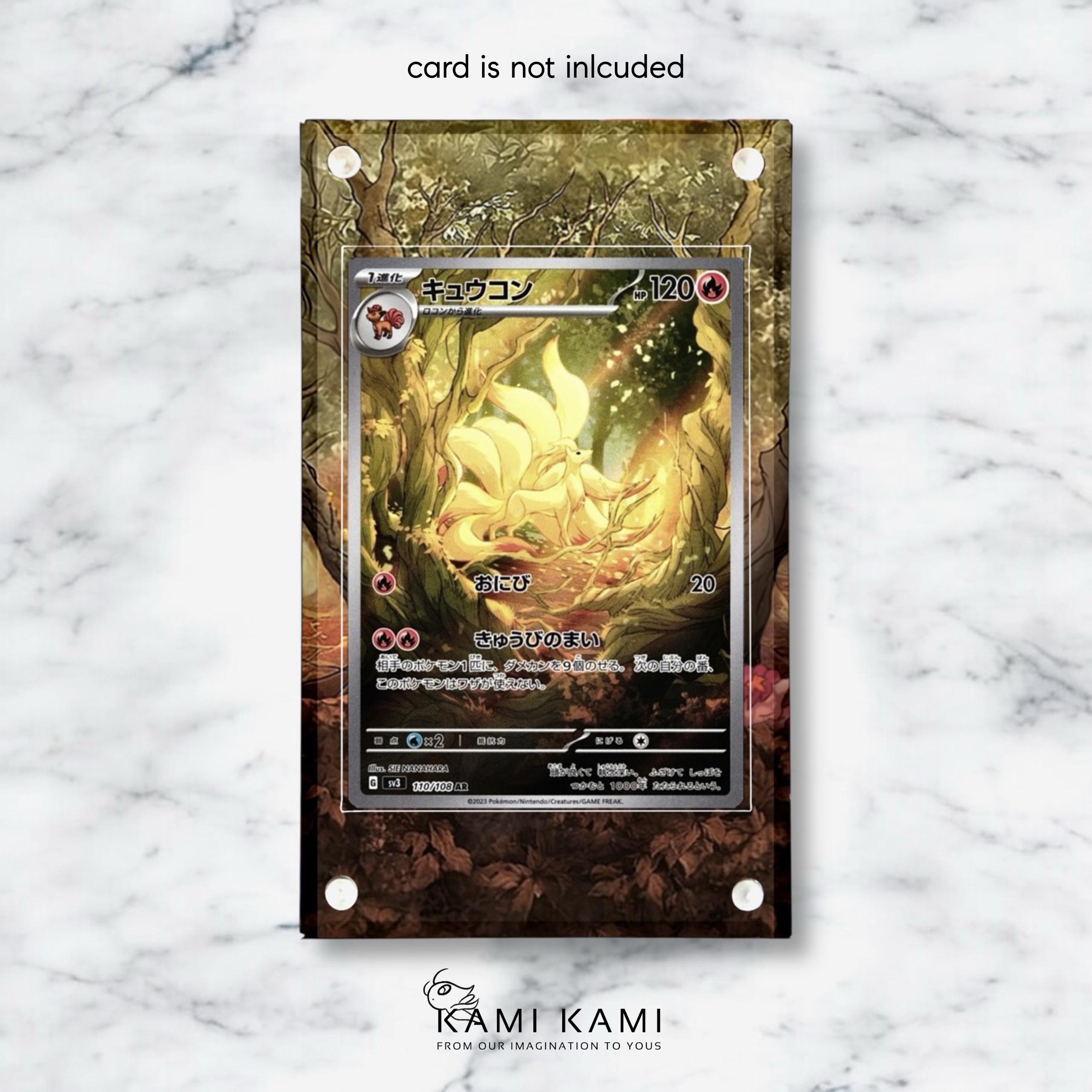 Ninetales AR Custom Pokmon Card Display Frame Case - Etsy