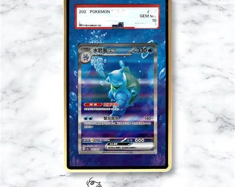 blastoise shiny pokemon card - ex 030/142 Preserved in a magnetic acrylic case and featuring a striking image of the captivating character For the new collectors that