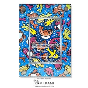 Tatsugiri ar Cadre de présentation de carte Pokémon personnalisé