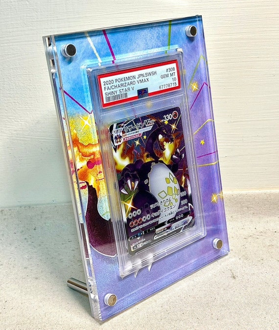 Shiny Charizard VMAX Custom Pokmon Card Display PSA Slab Frame Case - Etsy