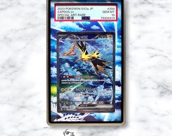 Zapdos ex Sar Custom Pokémon Card Graded Display Case for PSA/BGS