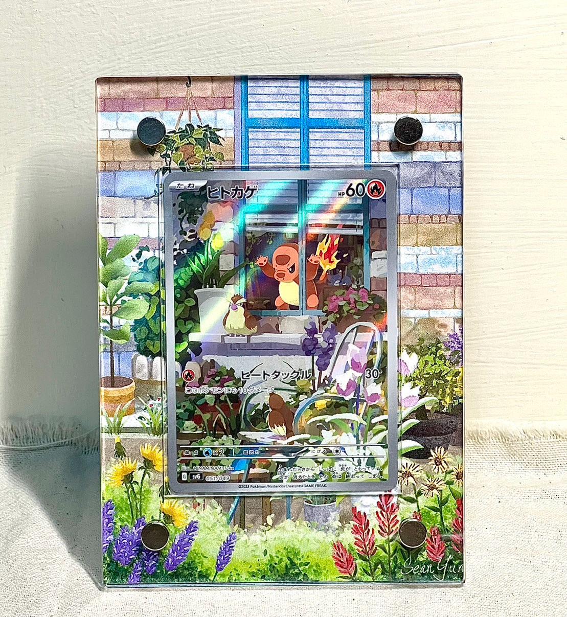 Charmander AR Special Promo Box Pokémon Card Display Frame Case