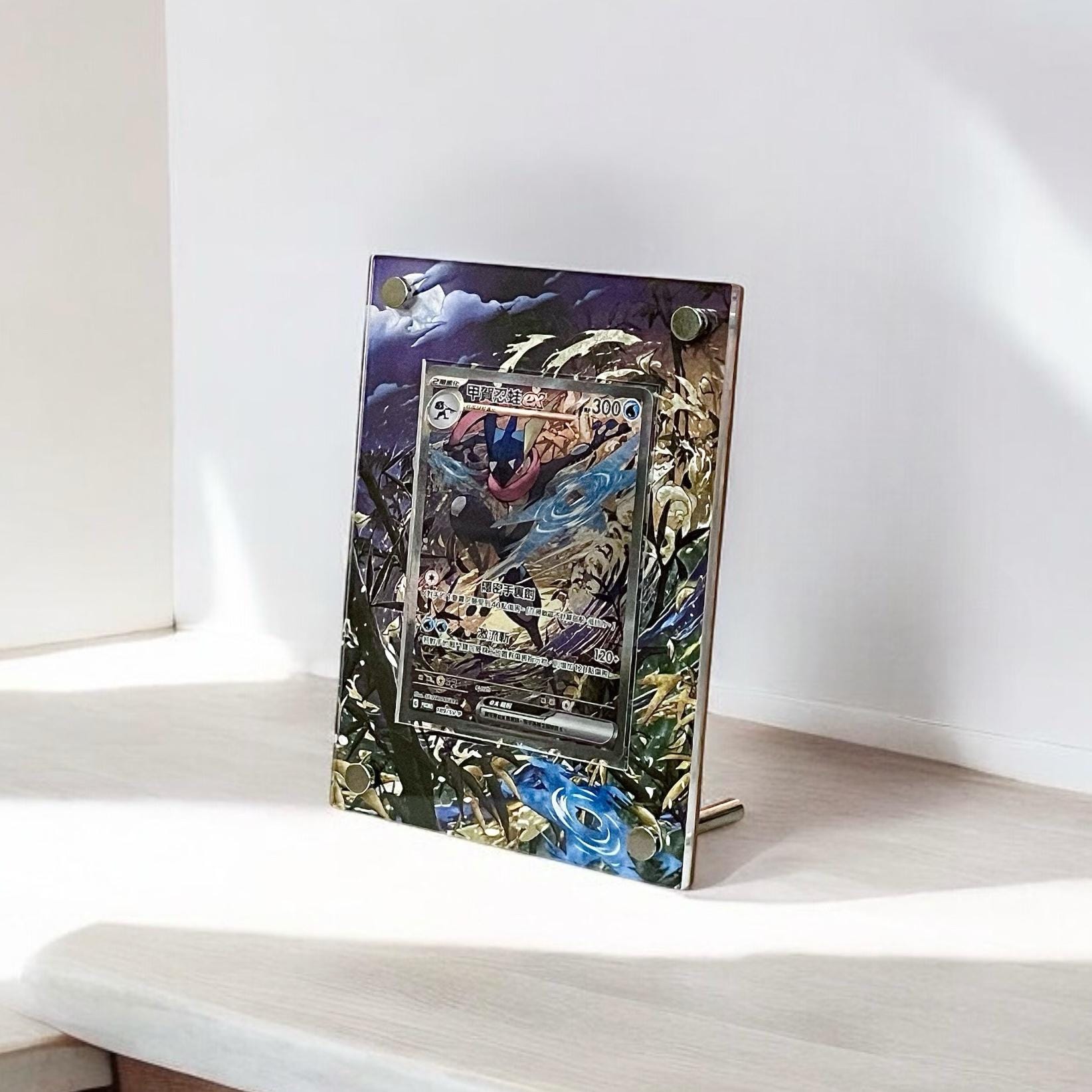 グレッグ、ひなげし、レゾネより、希少、版上サイン、新品額装 Shiny Greninja Individual Card Sleeve Pokemon Center Japan