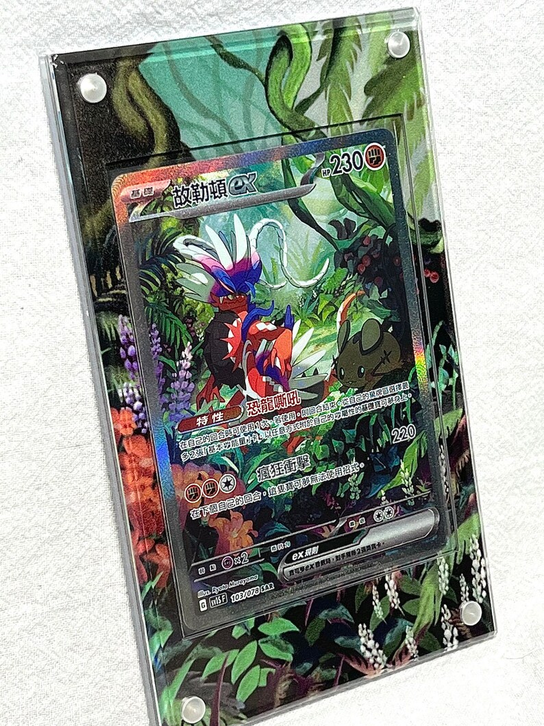 Koraidon EX Alt Art Custom Pokémon Card Display Frame Case Etsy België