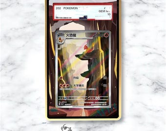 Charmeleon AR/IR Custom Pokémon Graded Card Display Case