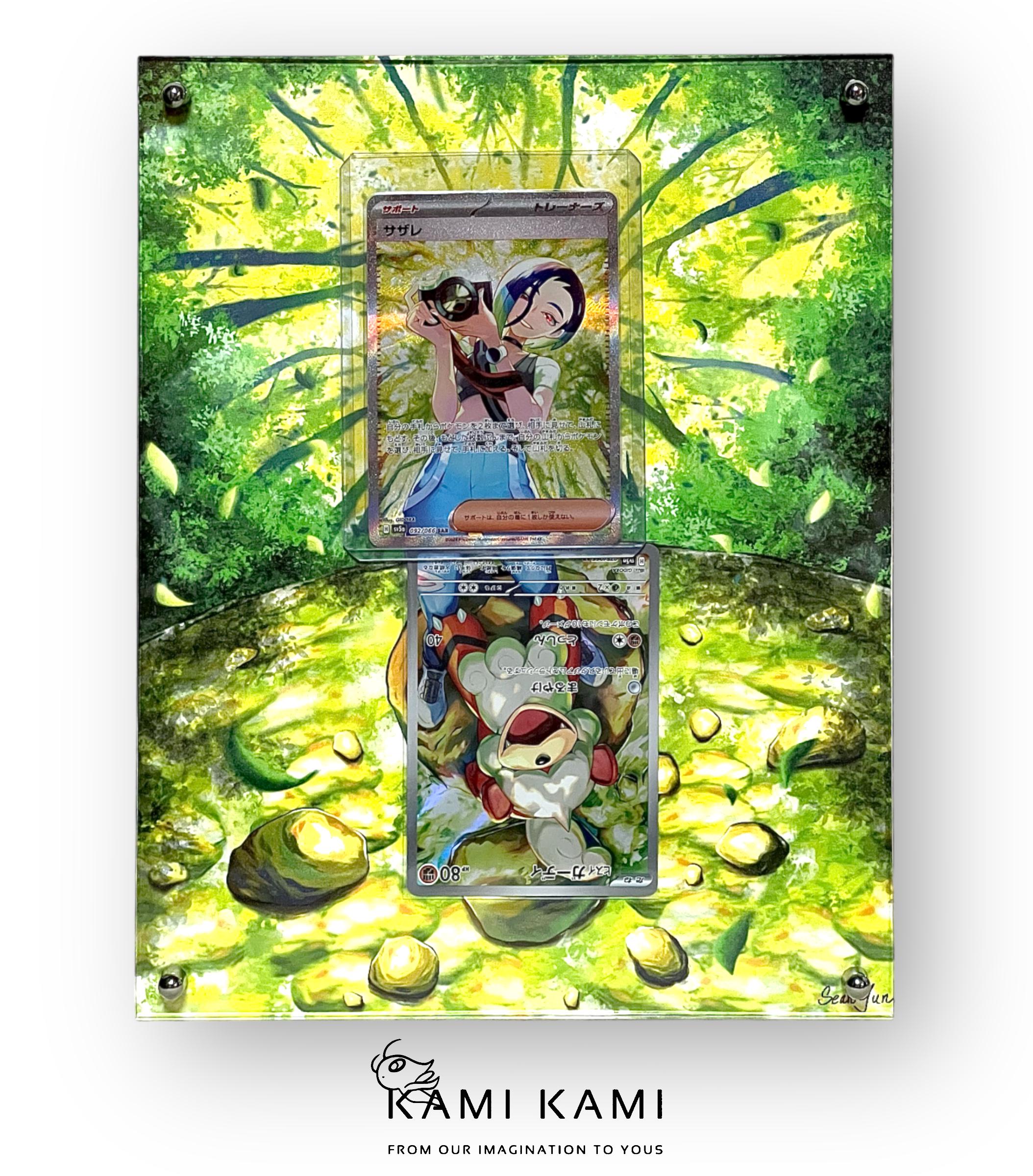 Perrin & Hisuian Growlithe Custom Pokémon Card Display Frame Case