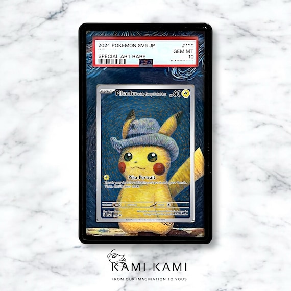 Pikachu With Grey Felt Hat Custom Pokémon Card Graded