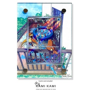 Estojo com moldura para exibição de cartas Pokémon AR Squirtle Promo 094/SV-P