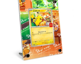 McDonald's Pikachu 2025 Custom Pokémon Card Display Frame Case