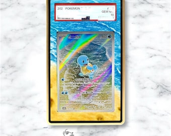 Squirtle AR/IR Custom Pokémon Graded Card Display Case - Etsy 日本