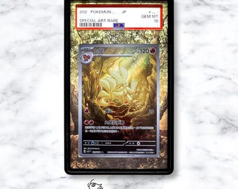 Ninetales ar Custom Pokémon Card Graded Display Case for PSA/BGS