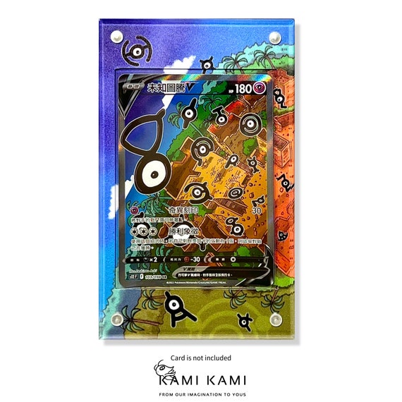 Unown V Alt Art Custom Pokmon Card Display Frame Case - Etsy Unown V Alt Art Custom Pokmon Card Display Frame Case - Etsy
