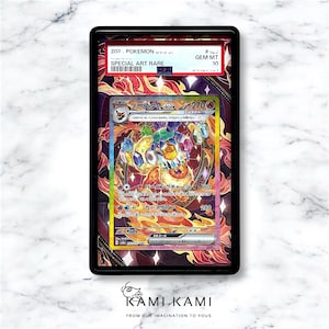 May include: A Pokemon trading card featuring a special art rare version of the Pokemon "Froslass". The card is graded GEM MT 10 by PSA. The card features a colorful illustration of Froslass with a variety of gems surrounding it.