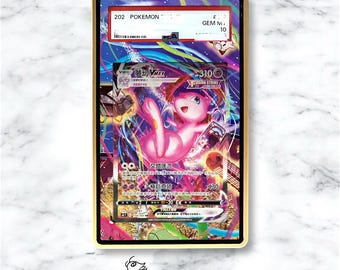 Mew vmax sar/sir Custom Pokémon Card Graded Vitrine für PSA/BGS