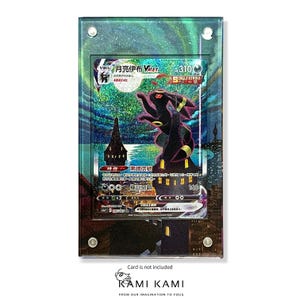 Umbreon Vmax Alt Art, étui pour carte Pokémon personnalisé avec cadre
