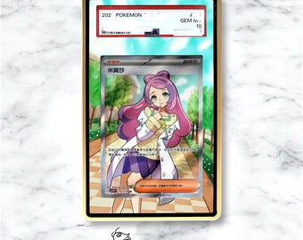 Miriam Sr Custom Pokmon Card Graded Display Case for PSA/BGS - Etsy Miriam Sr Custom Pokmon Card Graded Display Case for PSA/BGS - Etsy