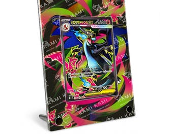 Mega Charizard X ex sr Custom Pokémon Card Display Frame Case