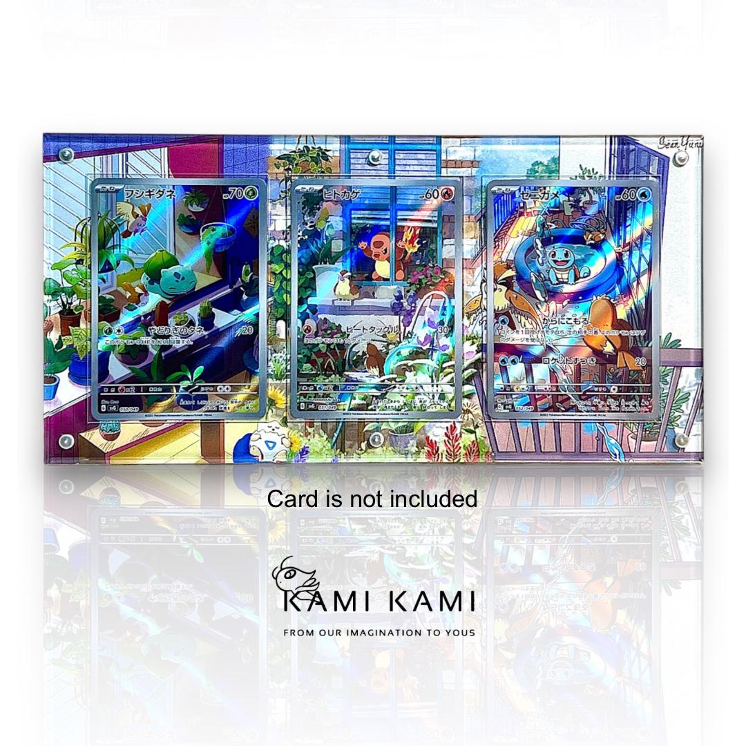 ゼニガメ ヒトカゲ フシギダネ プロモ AR ポケモンカード ディスプレイ