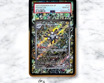Magneton AR/IR Custom Pokémon Graded Card Display Case