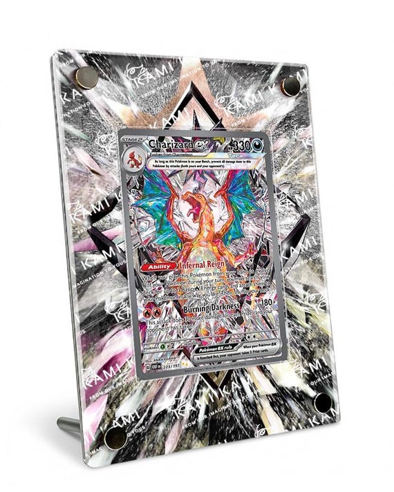Charizard EX Custom Pokmon Card Display Frame Case - Etsy