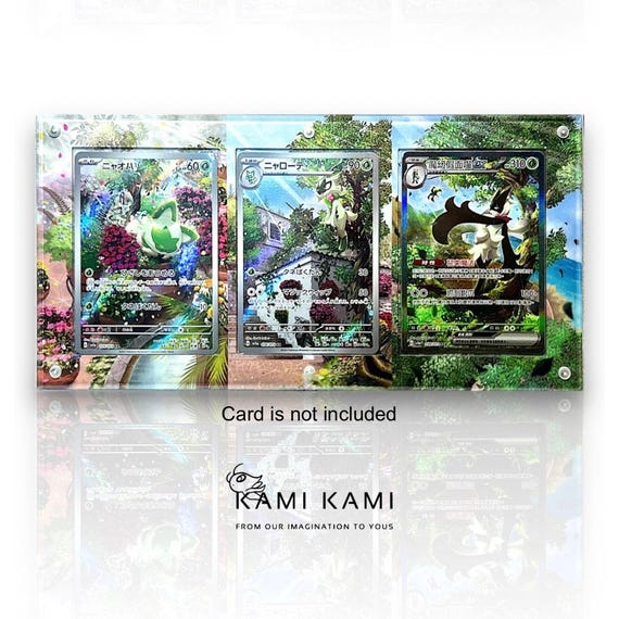 Sprigatito AR Floragato AR Meowscarada SAR Evolution Set Custom Pokmon Card  Display Frame Case - Etsy Israel