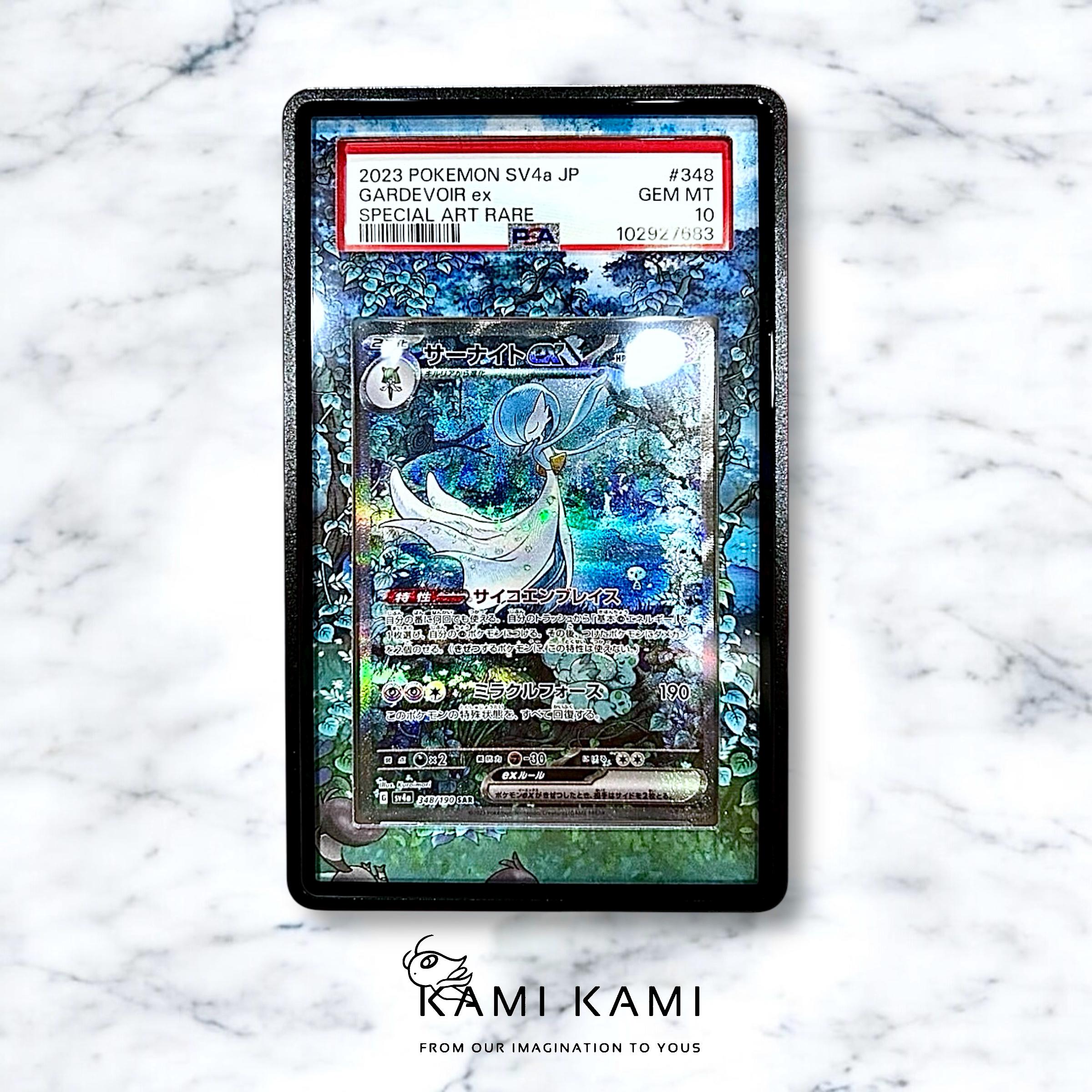 Shiny Gardevoir Ex Sar Custom Pokémon Card Graded Display Case for