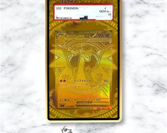 Mega Charizard X ex MUR Custom Pokémon Card Graded Display Case for PSA/BGS