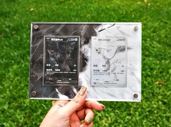 レシラムEX＆ゼクロムEX BWRセット ポケモンカードディスプレイ