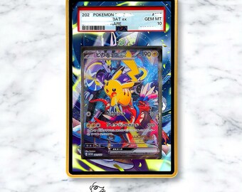 Pikachu EX 2023 World Championship Promo Custom Pokémon Graded Card Display Case