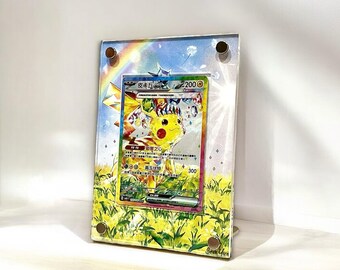 ピカチュウ ex 132/106 sar カスタムポケモンカードディスプレイ