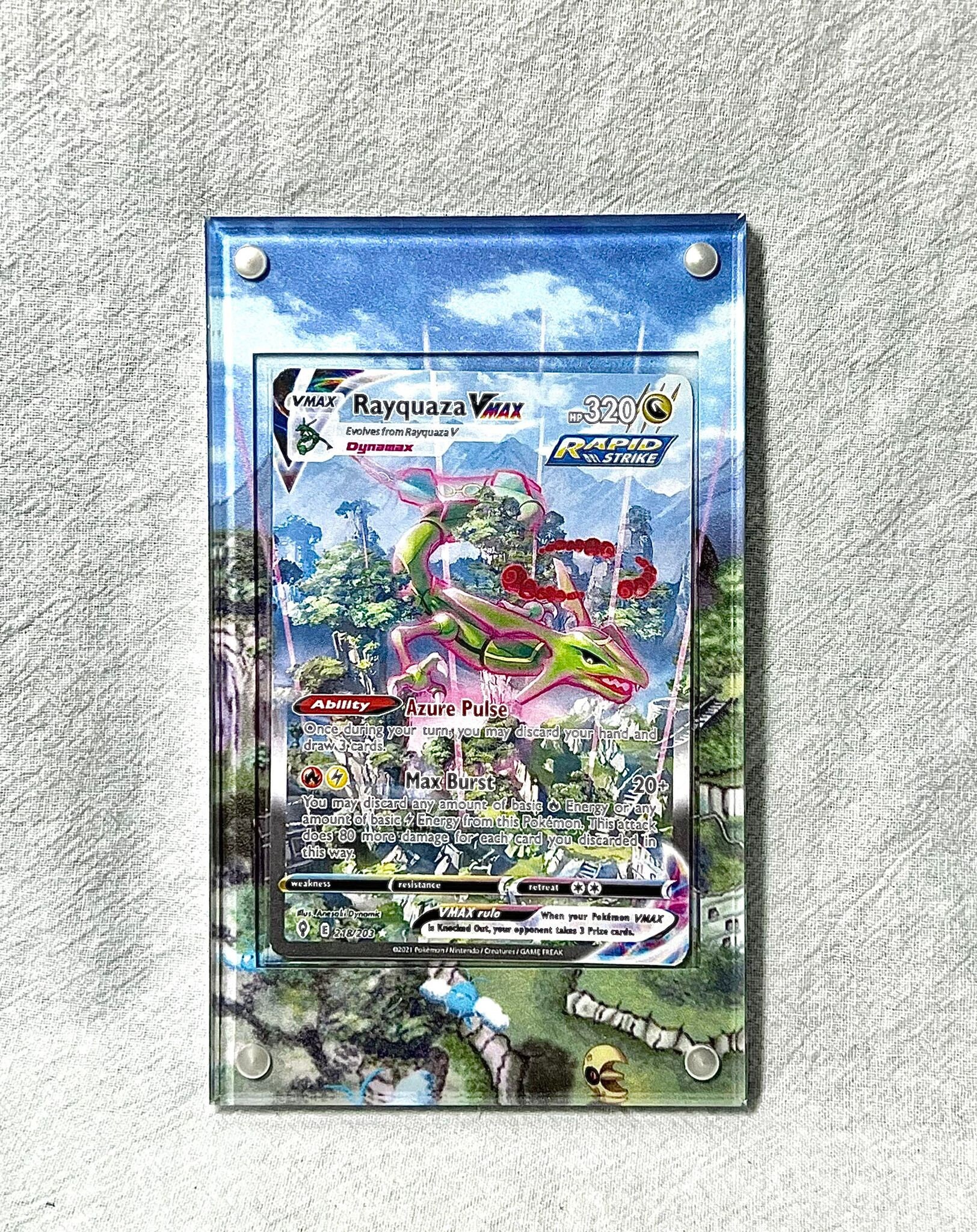 Shining Rayquaza Gold Holo Wotc Style Pokemon Art Card -  Israel