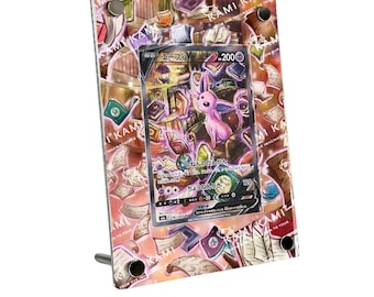 Espeon V Alt Art Custom Pokémon Card Display Frame Case