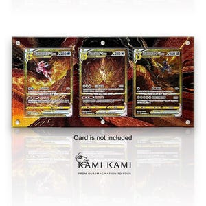 Palkia Vstar Dialga Vstar Arceus Vstar Gold Set étui personnalisé pour présentoir de carte Pokémon