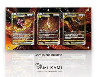 Palkia Vstar Dialga Vstar Arceus Vstar Gold Set Custom Pokémon Card Display Frame Case