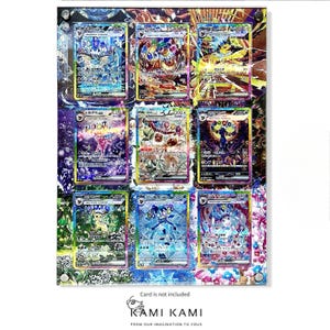 Prismatic Evolutions Evoli Evolution Set Pokémon Karte Display Frame Case Version