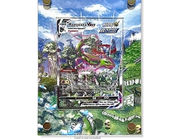 Rayquaza Vmax Custom Pokémon Card Display Frame Case