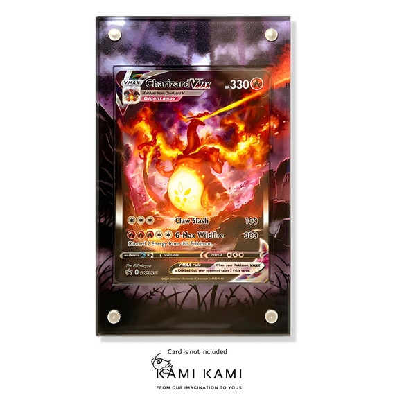 Charizard Vmax UPC Promo Custom Pokmon Card Display Frame Case - Etsy