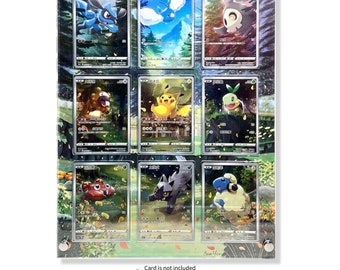 Vstar Universe/Crown Zenith Pikachu God Pack aangepaste Pokémon-kaart vitrinekast muurbevestiging