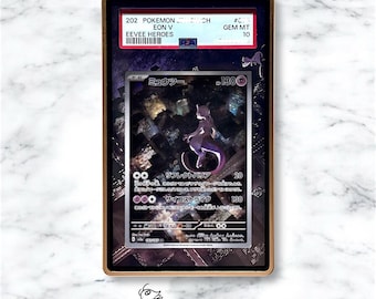 151 Mewtwo AR/IR Custom Pokémon Graded Card Display Case